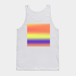 yellow red brown blue abstract texture Tank Top